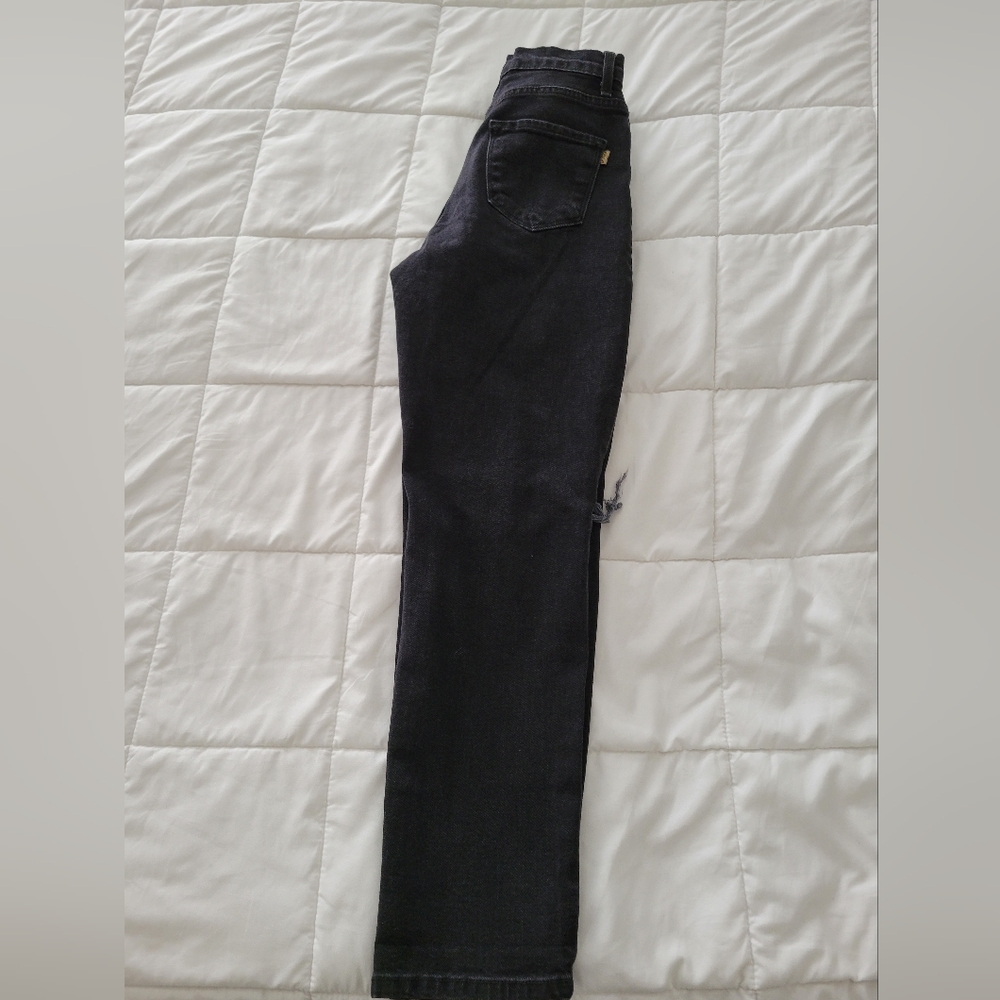 VIBRANT Ripped Mom Straight Jean